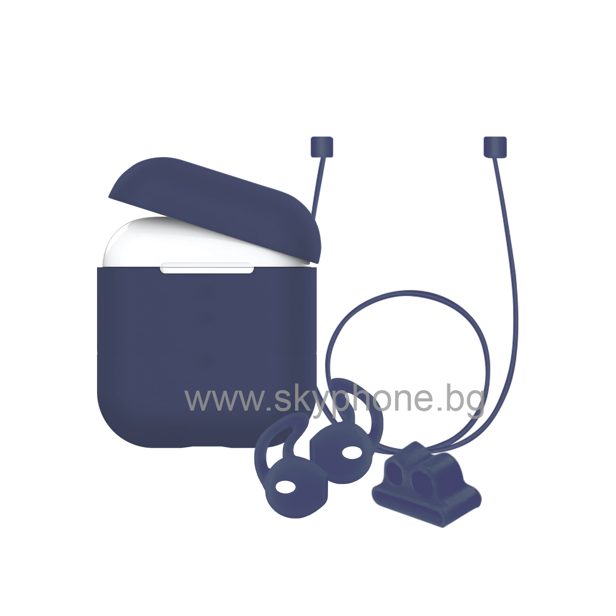 Калъф XO Silicone за AirPods 1/2 /син/