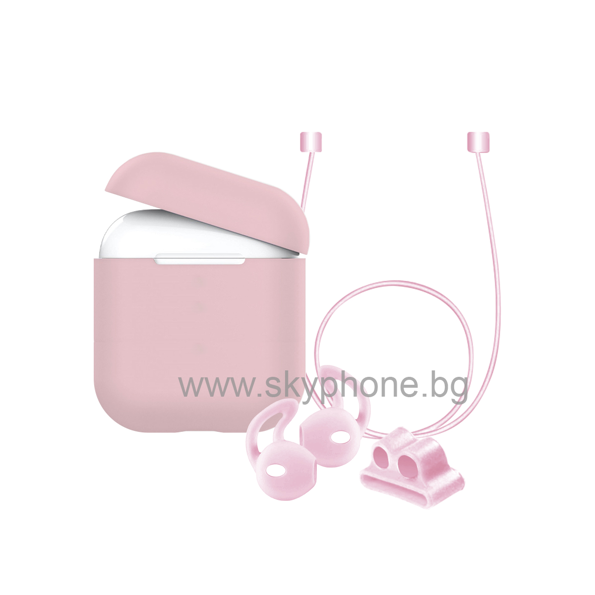Калъф XO Silicone за AirPods 1/2 /розов/