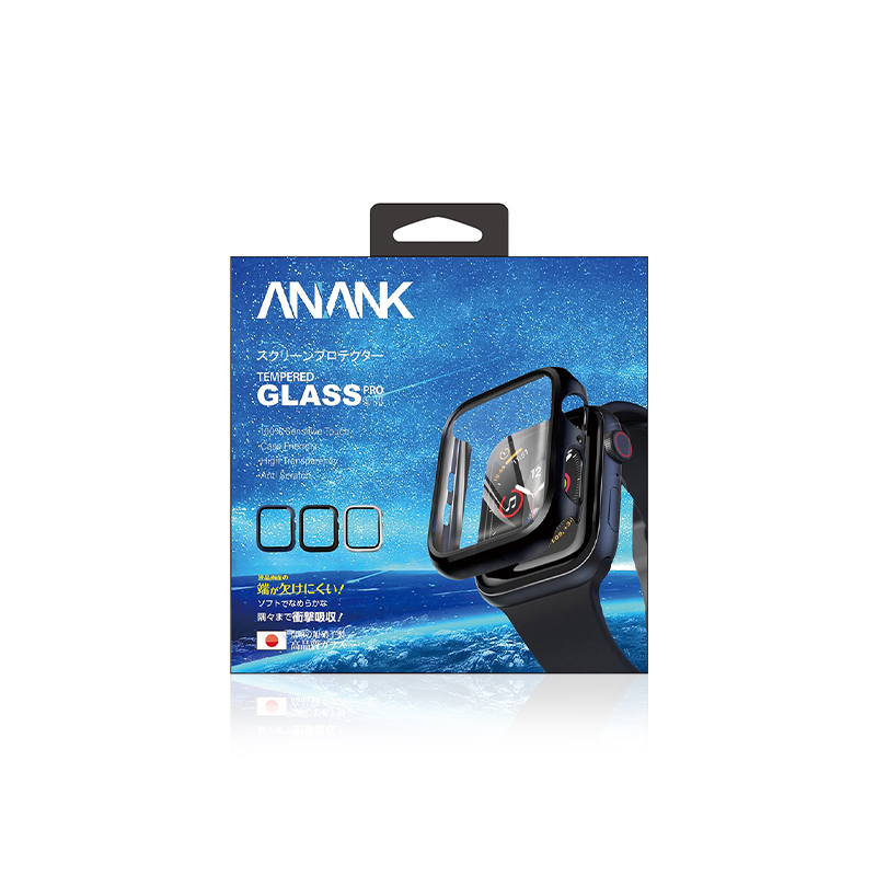 ANANK Tempered Glass + PC корпус Apple Watch, 44мм /прозрачен/