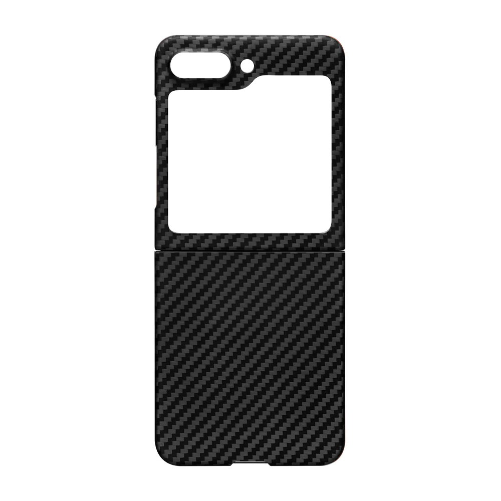 Калъф Genuine Carbon Samsung Z Flip 5 /черен/