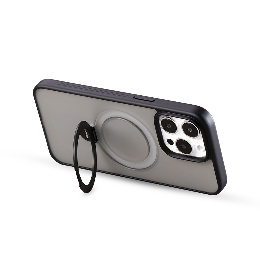 Joyroom Калъф Apple iPhone 15, Bracket Series MagSafe, черен мат