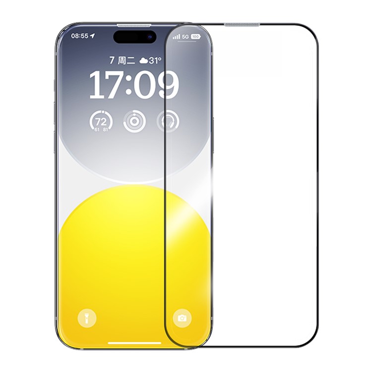 BASEUS Tempered Glass Corning Series HD Apple iPhone 15 Pro, Easy-fix, P60012219201-02
