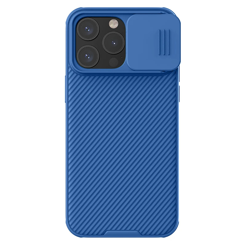 NILLKIN Калъф Apple iPhone 15 Pro, Camshield Pro, син