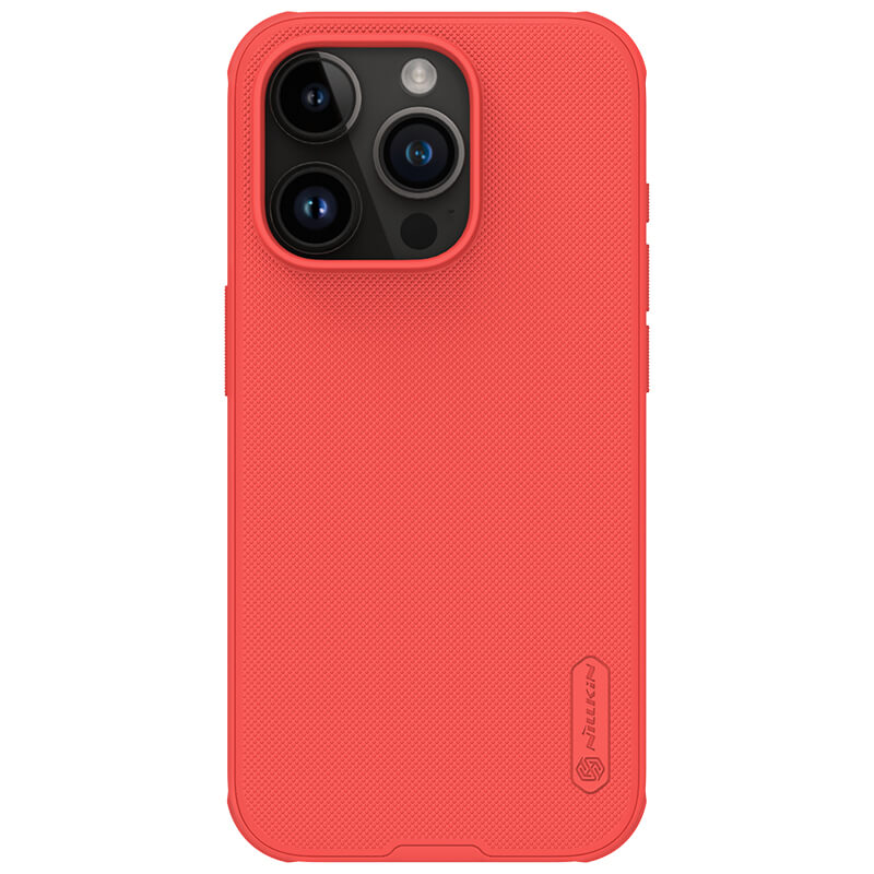 NILLKIN Калъф Apple iPhone 15 Pro Max, Super Frosted Shield, червен