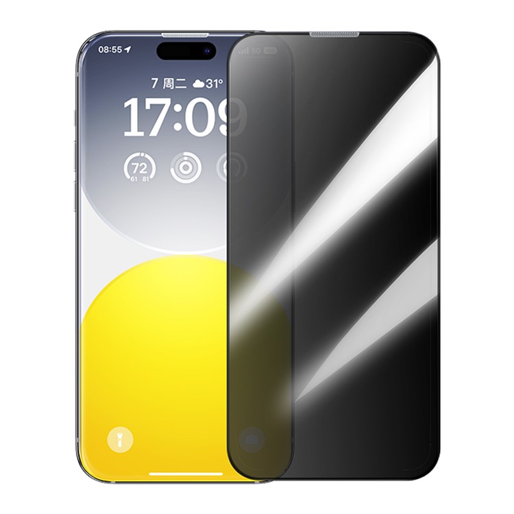 BASEUS Tempered Glass Schott Series PRIVACY Apple iPhone 15 Pro Max, Easy-fix, P60015409201-03