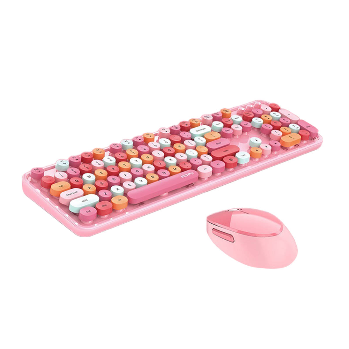 MOFII Клавиатура и мишка SMK-623387AG, Wireless /sweet pink/