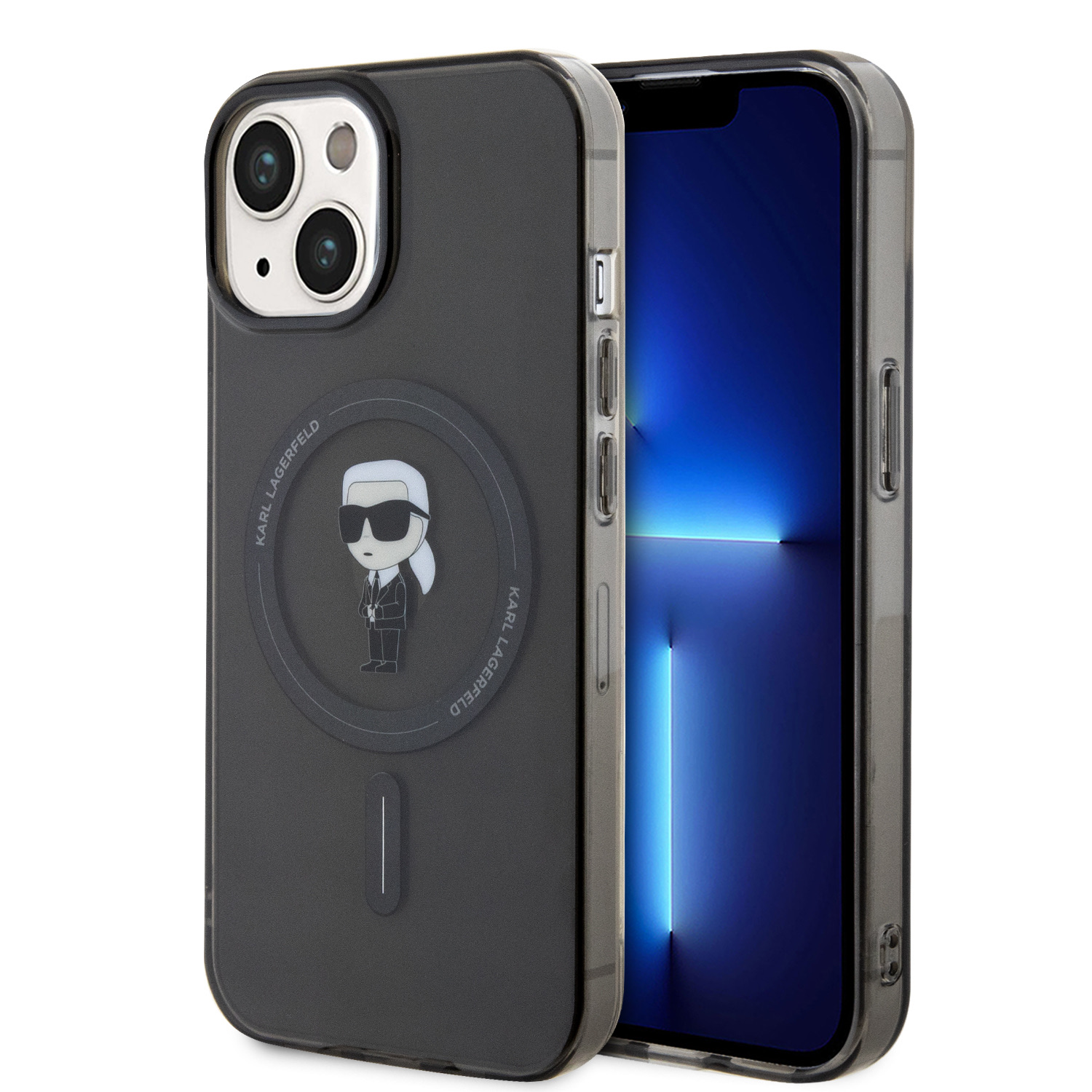 Калъф Karl Lagerfeld KLHMP15SHFCKNOK Apple iPhone 15 IML Ikonik MagSafe