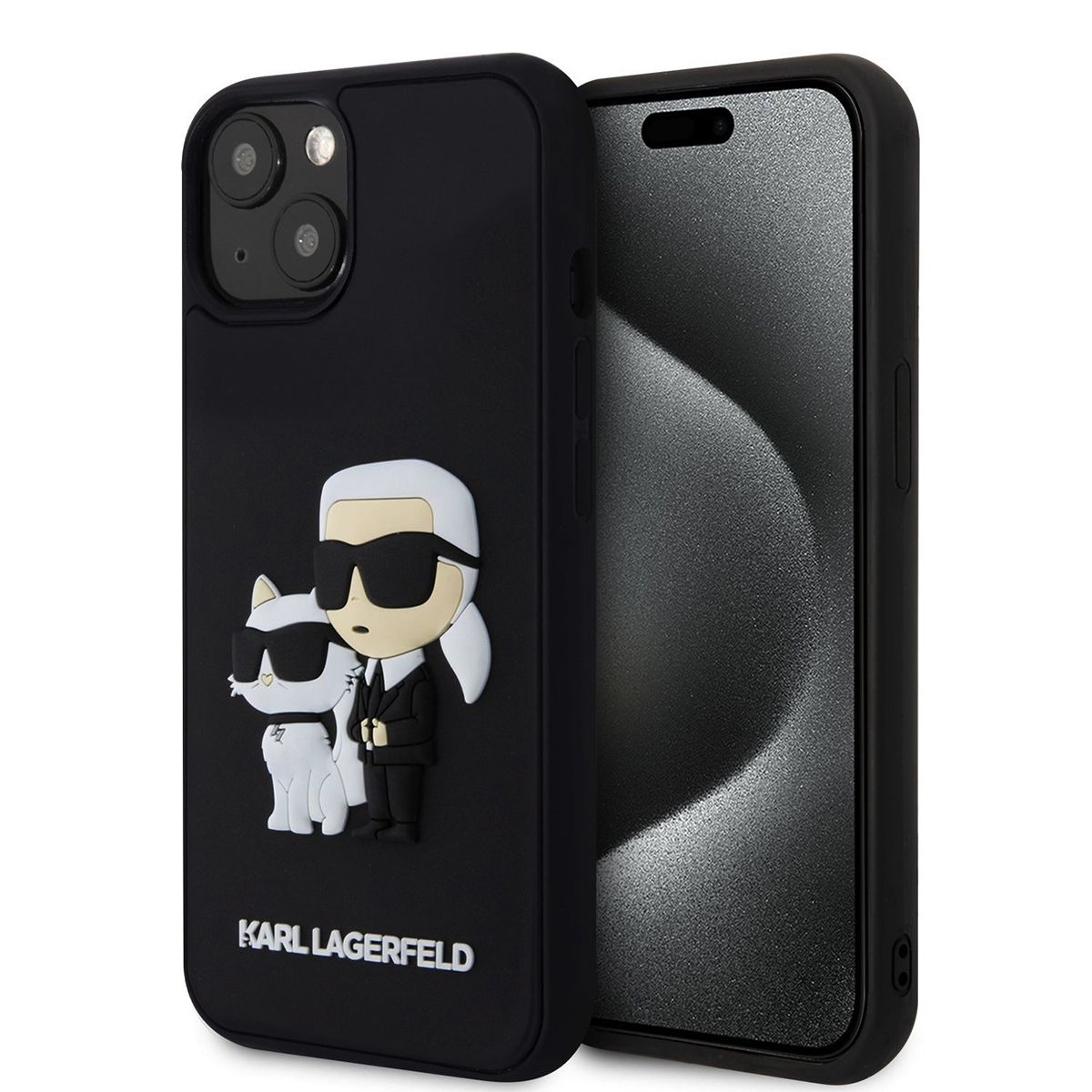 Калъф Karl Lagerfeld KLHCP15S3DRKCNK Apple iPhone 15 3D Rubber KC