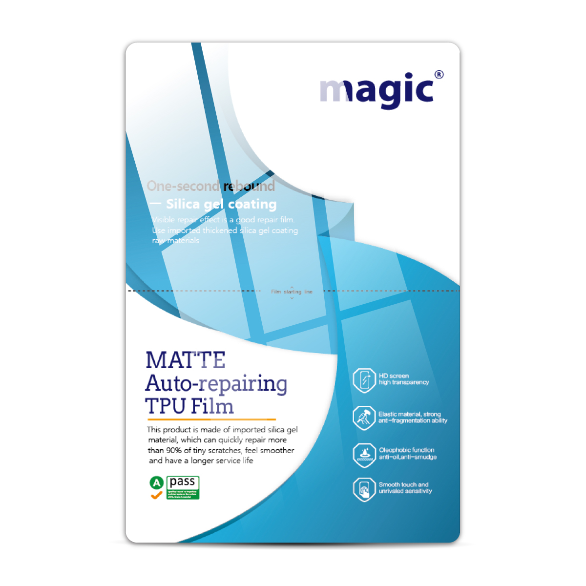 Хидрогел Self-Repair Korean Silicon MATT, Magic