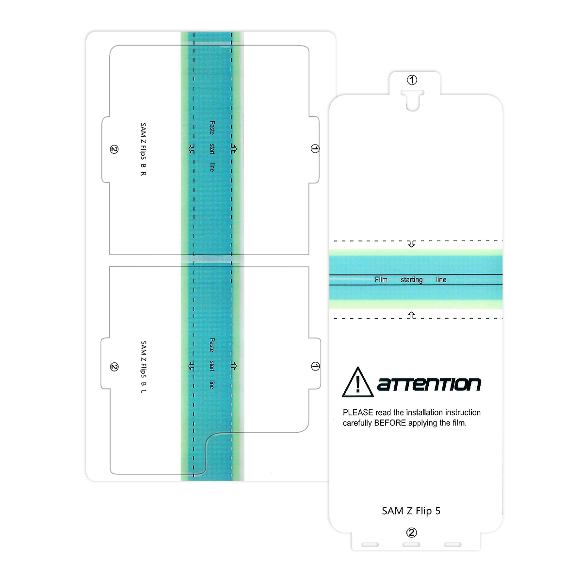 Hydrogel Samsung Z Flip 5, HD комплект 2 части