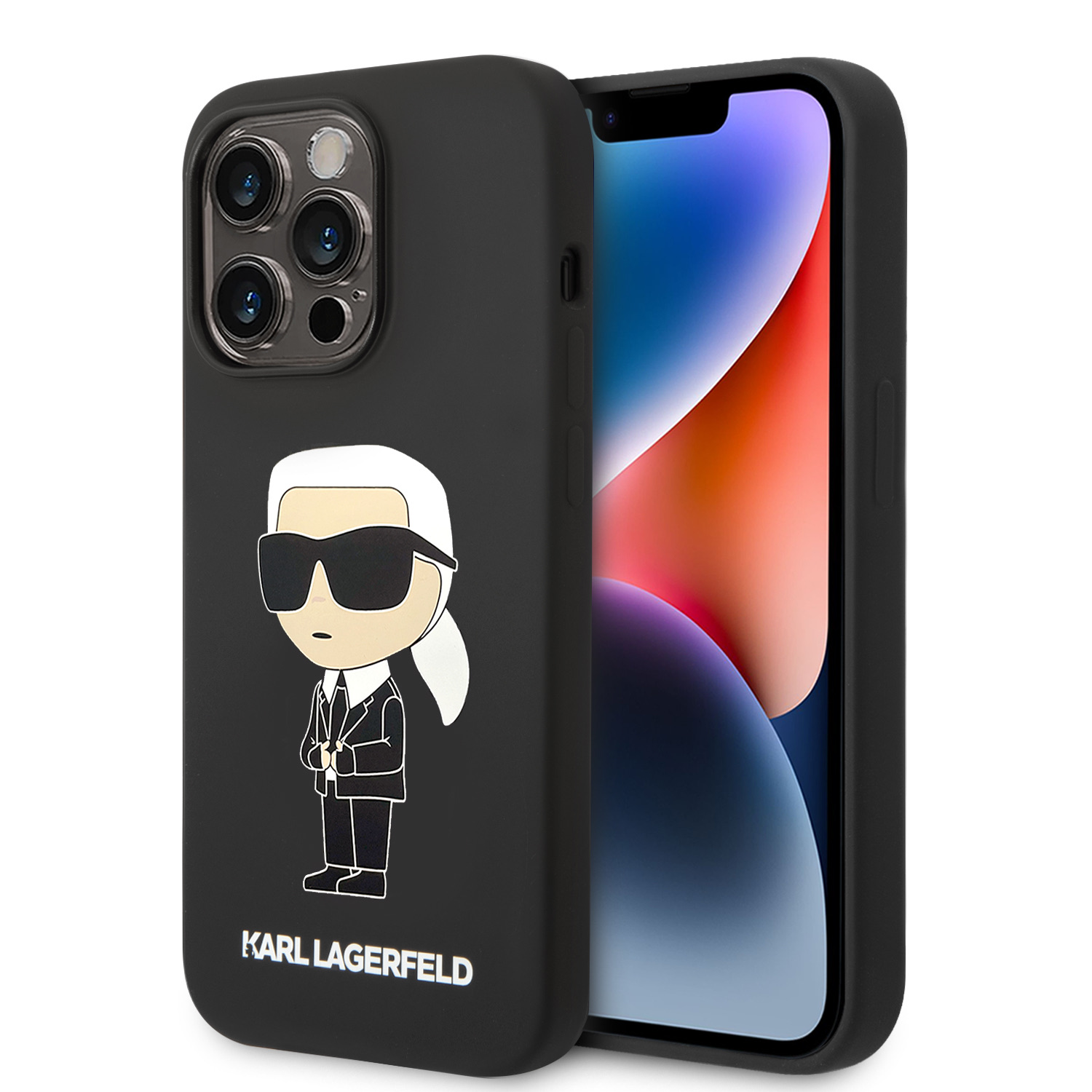 Калъф Karl Lagerfeld KLHCP15XSNIKBCK Apple iPhone 15 Pro Max Liquid Silicone Ikonik NFT
