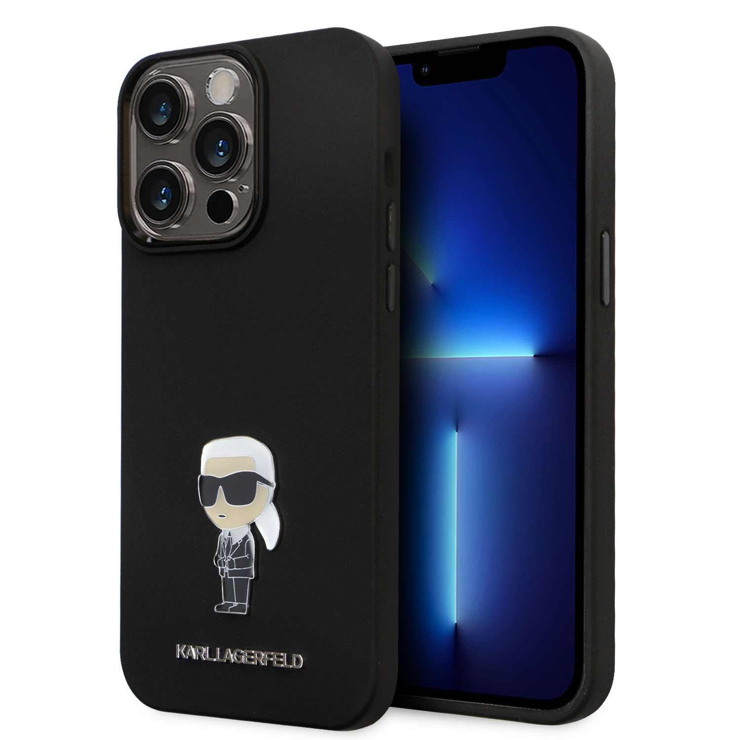 Калъф Karl Lagerfeld KLHCP15LSMHKNPK Apple iPhone 15 Pro Liquid Silicone Metal Ikonik