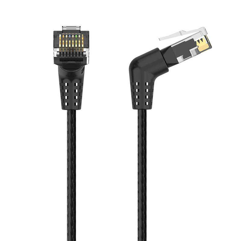 VENTION Кабел LAN RJ45, 3м, Cat6, Ъглов /черен/