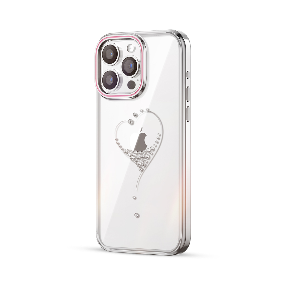Kingxbar Калъф Apple iPhone 15 Pro Max, Wish Series, сребърен