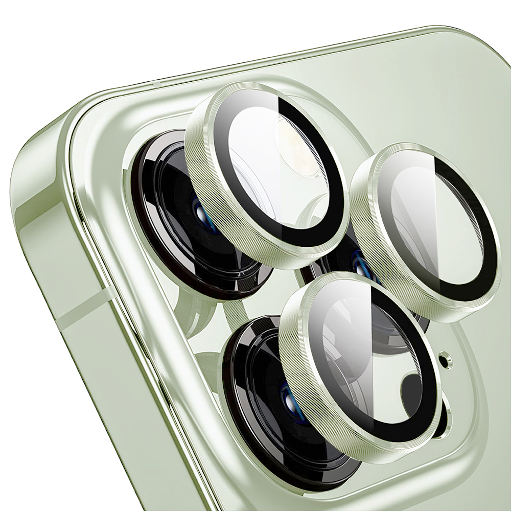 Metal Camera Lens Apple iPhone 15/15 Plus High Quality /light green/