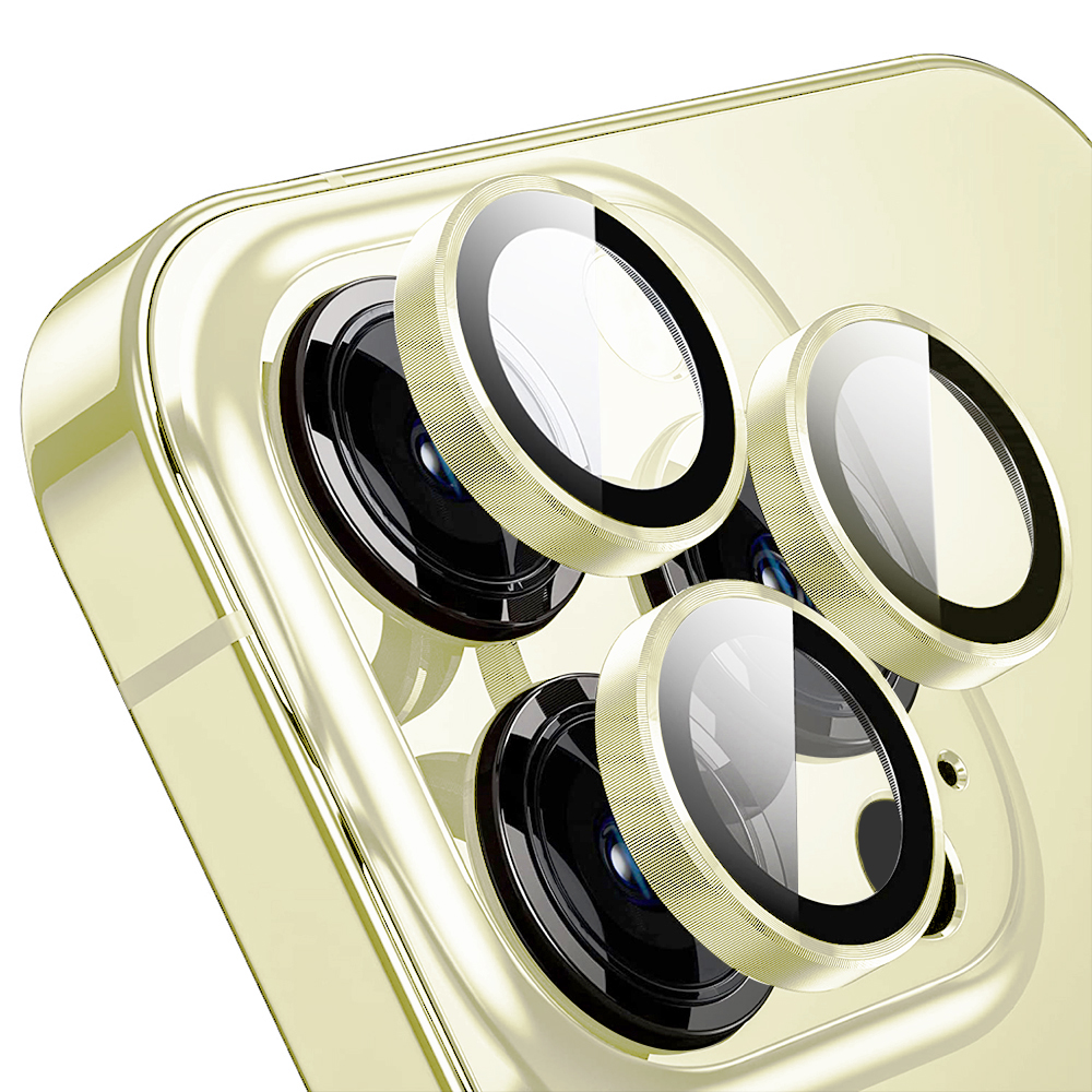 Metal Camera Lens Apple iPhone 15/15 Plus High Quality /light yellow/