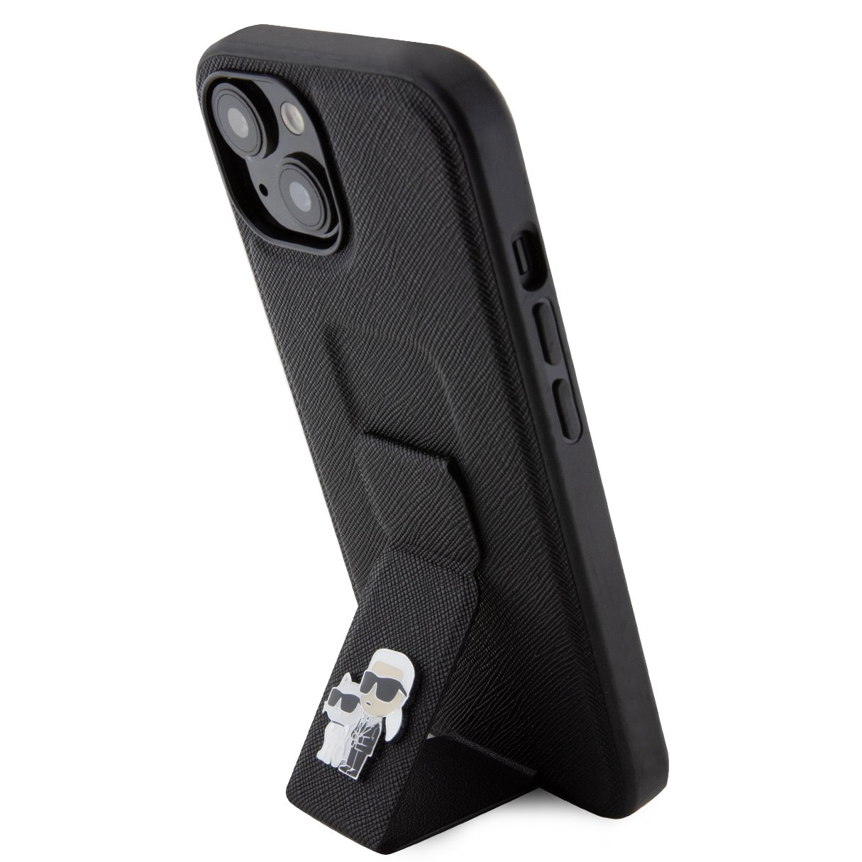 Калъф Karl Lagerfeld KLHCP15SGSAKCPK Apple iPhone 15 Saffiano Grip Stand Metal Logo