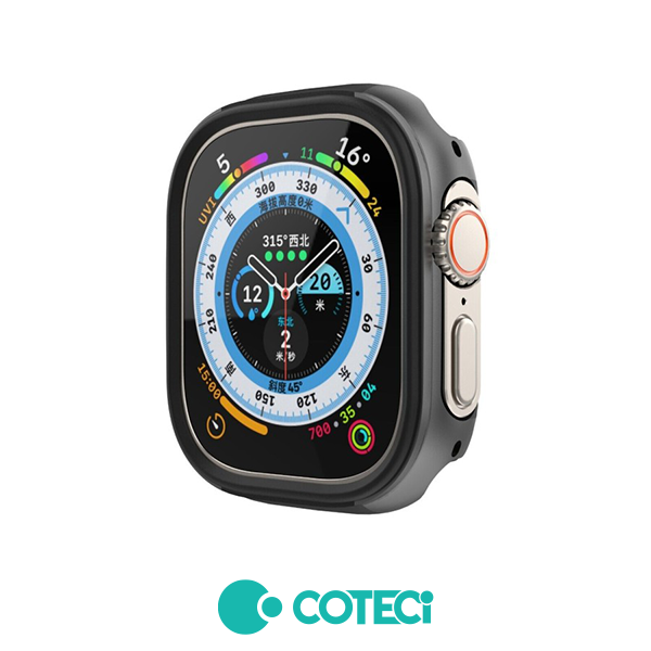 COTECi Blade Aluminium + TPU Protection case Apple Watch, 49mm /сив/