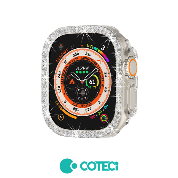 COTECi PC Diamond border Shell Apple Watch, 49mm /прозрачен/