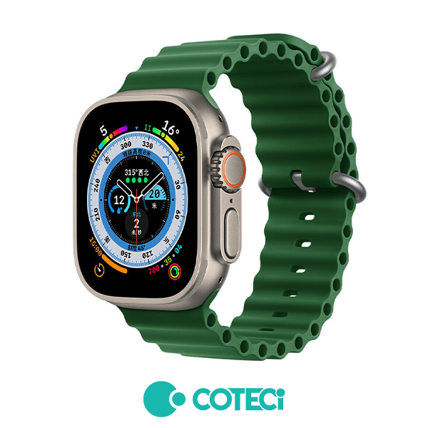 COTECi Ocean Strap W96 Apple Watch, 42/44/45/49mm /зелена/