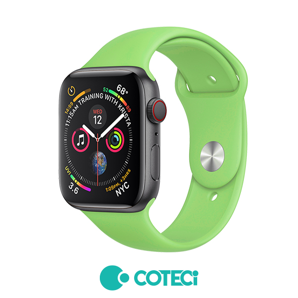 COTECi Silicone Simple Strap W3 Apple Watch, 42/44/45/49mm /зелена/
