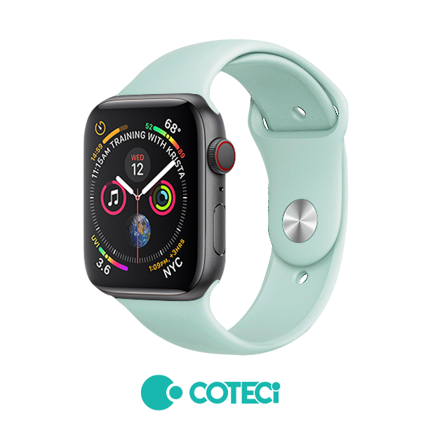 COTECi Silicone Simple Strap W3 Apple Watch, 42/44/45/49mm /ментова/