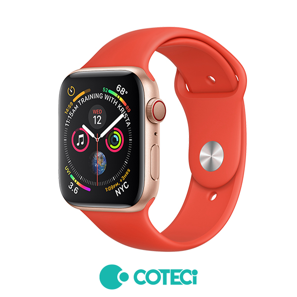 COTECi Silicone Simple Strap W3 Apple Watch, 42/44/45/49mm /червена/