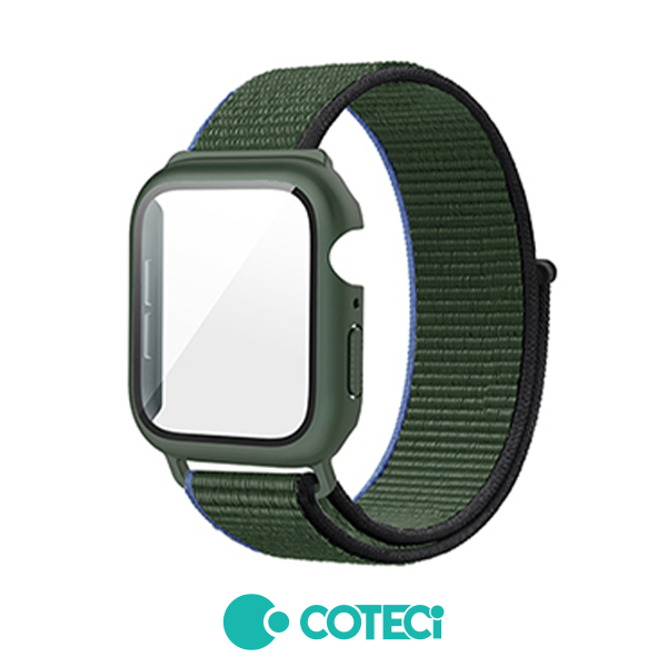 COTECi Nylon integrated Case + Strap W77 Apple Watch, 44mm /зелени/
