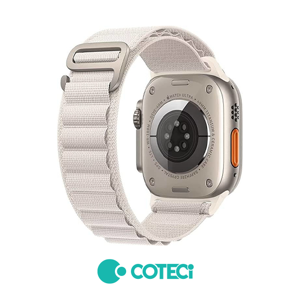 COTECi Alpine Loop Strap Apple Watch, 42/44/45/49mm /бяла/