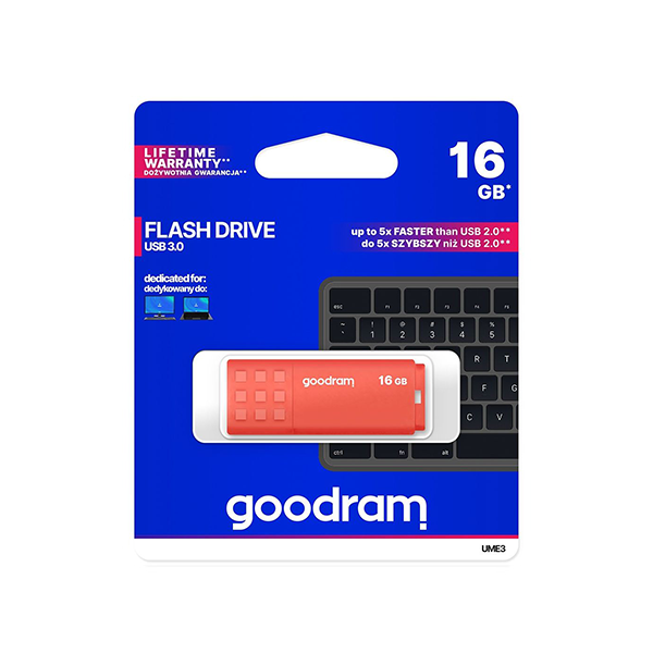GOODRAM Flash Drive UME3 16GB, USB 3 /оранжева/