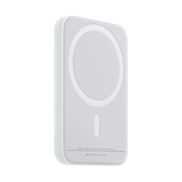 Power Bank 5000 mAh, MagSafe, Fast Charge CX03, OEM /бял/