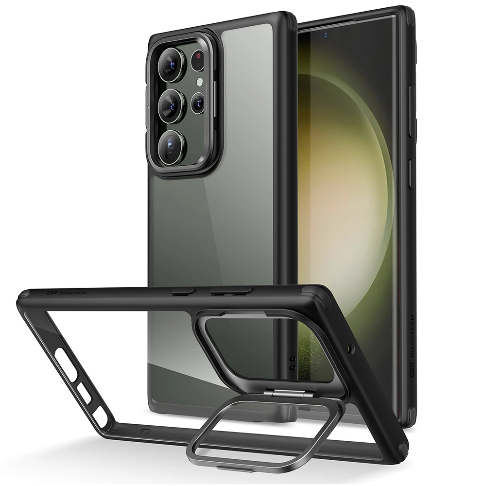 ESR Калъф Classic Kickstand Samsung S23 Ultra /прозрачно + черно/