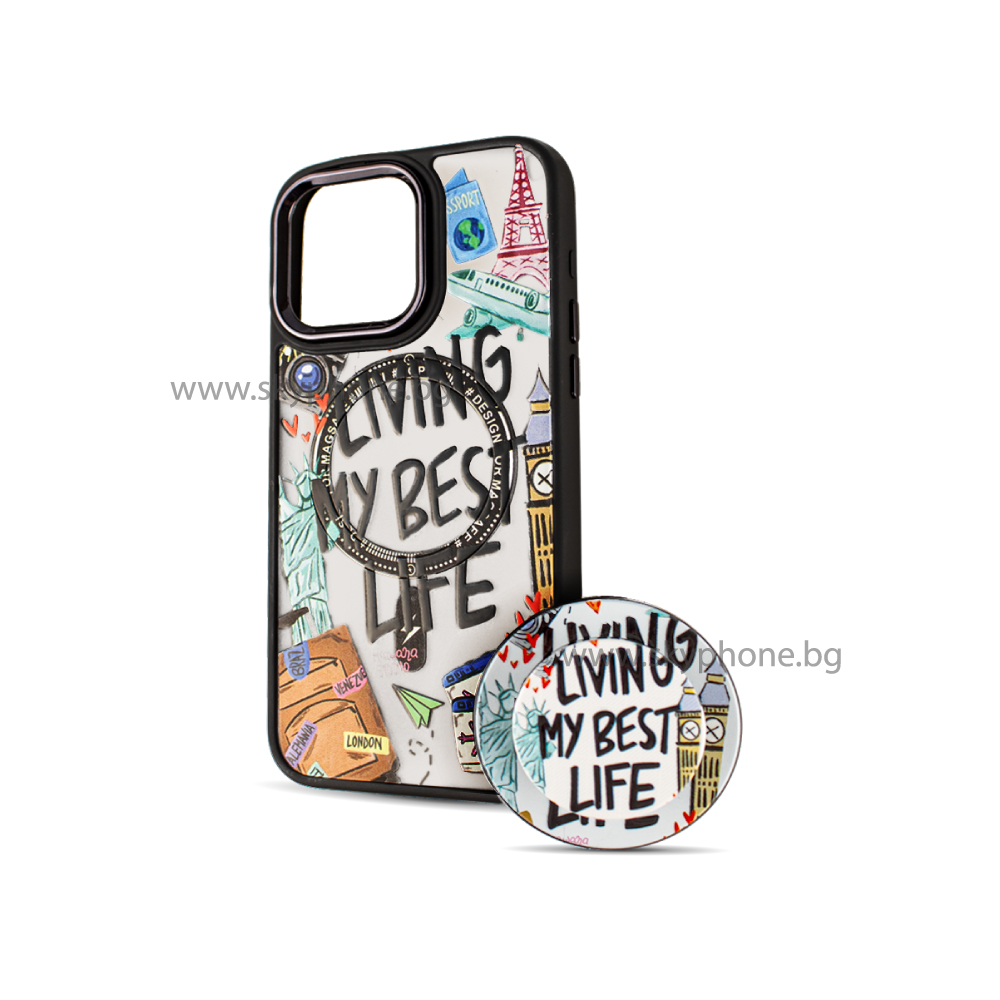 BOTER Калъф MagSafe + MagPopsocket Xiaomi RedMi A1/ Redmi A2 /Best life/