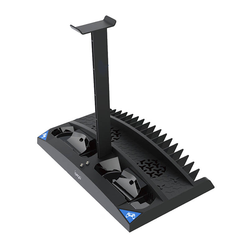 iPega PG-P4009 Мултифункционална стойка за PS4 и аксесоари, USB 2.0 /черна/