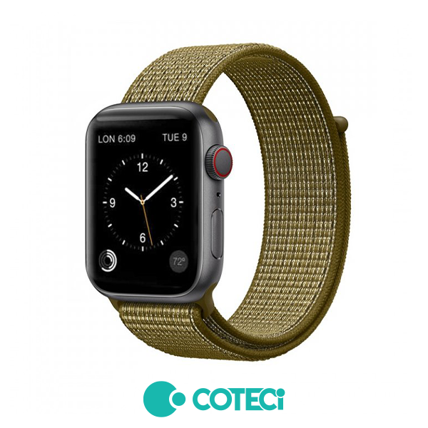 COTECi Magic tape Strap W17 Apple Watch, 42/44/45/49mm /маслинено зелена/