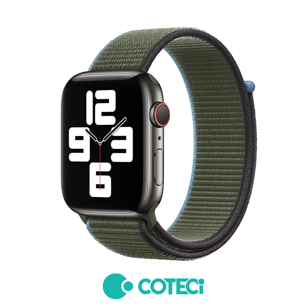 COTECi Sport Nylon Strap W72 Apple Watch, 42/44/45/49mm /dark olive green/