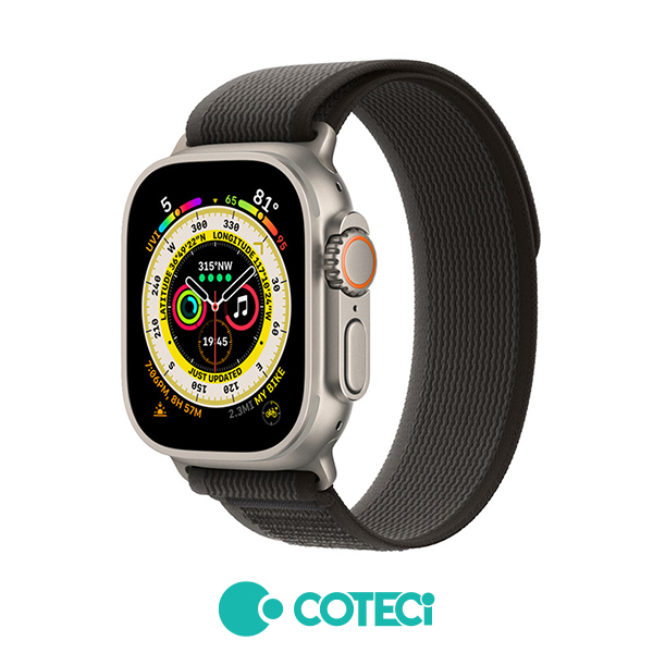 COTECi Wild Trail Loop Strap W97 Apple Watch, 42/44/45/49mm /черно + сиво/