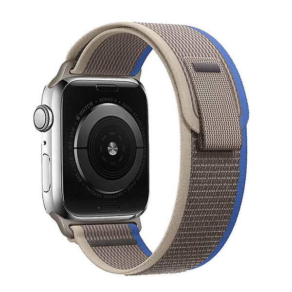 Каишка Trail Loop за Apple Watch 42/44/45/49mm /светло сиво + синьо/