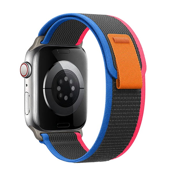 Каишка Trail Loop за Apple Watch 42/44/45/49mm /синьо + маслинено + розово/