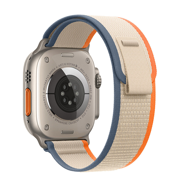 Каишка за Smart Watch 20мм, Trail Loop, текстилна /синьо + бежово + оранжево/