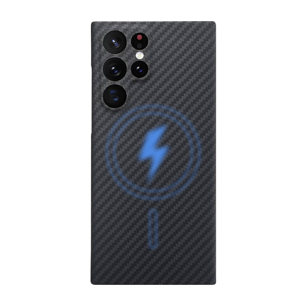 Калъф Genuine Carbon MagSafe Samsung S23 Ultra /черен/