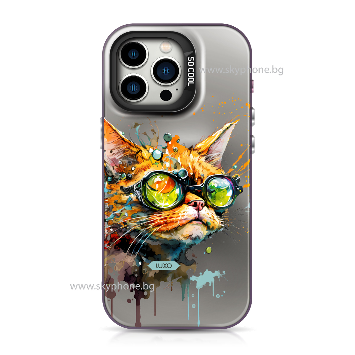 Калъф LUXO So CooL Motorola Moto G14 /Котка с очила/