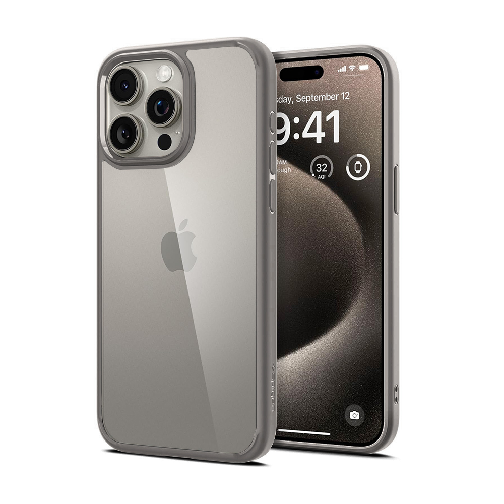 Калъф SPG Ultra Hybrid iPhone 15 Pro Max /сив/