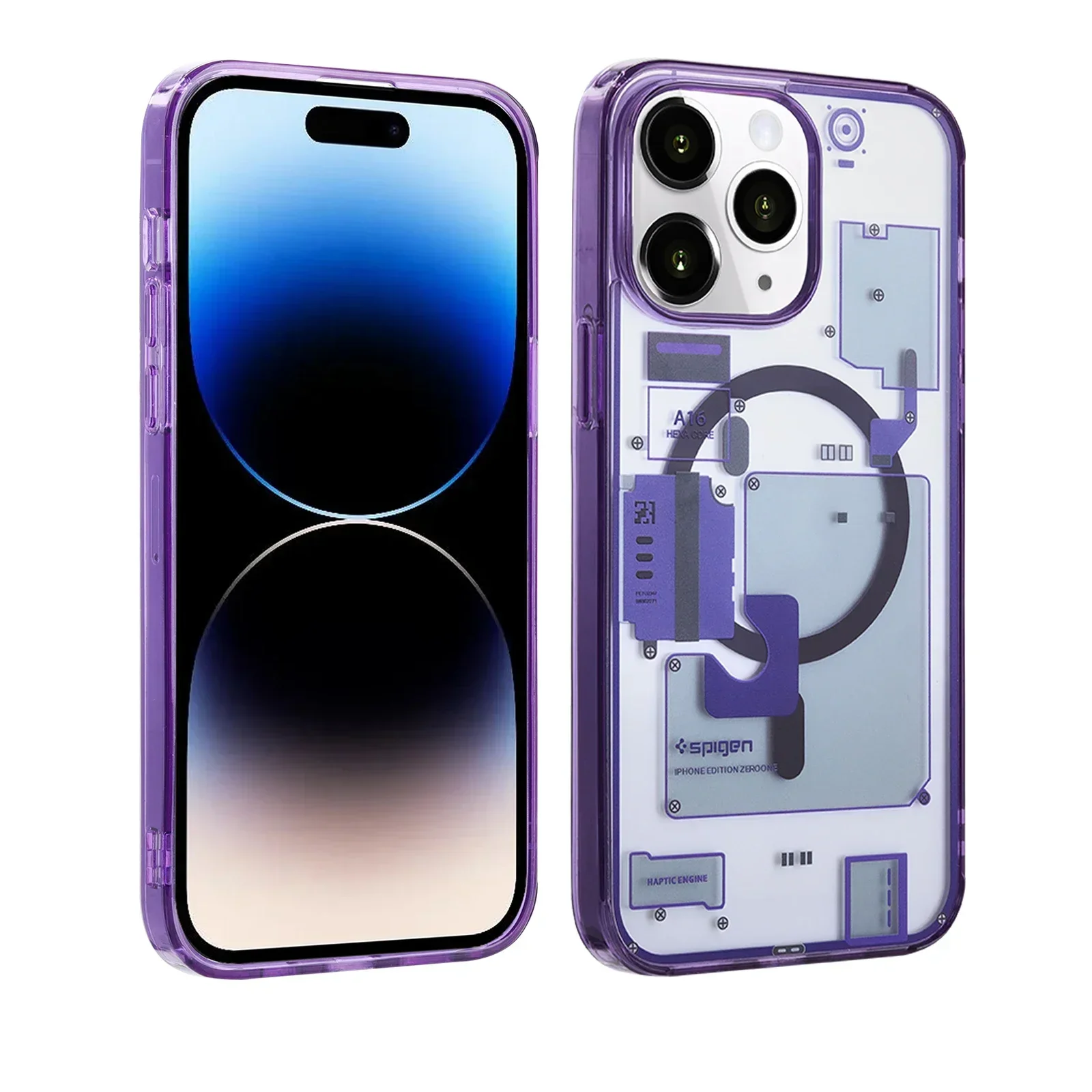 Калъф SPG Ultra Hybrid ZeroOne iPhone 13 Pro Max, MagFit /лилав/