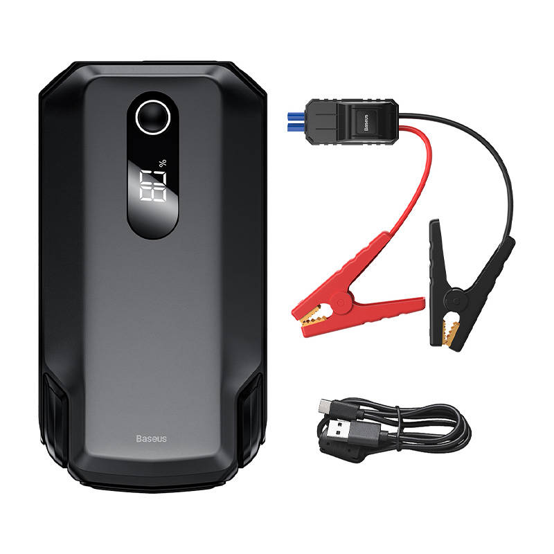 BASEUS Power Bank/Car Jump Starter за автомобил, 20000 mAh, 2000A + фенер, CGNL020001 /черен/