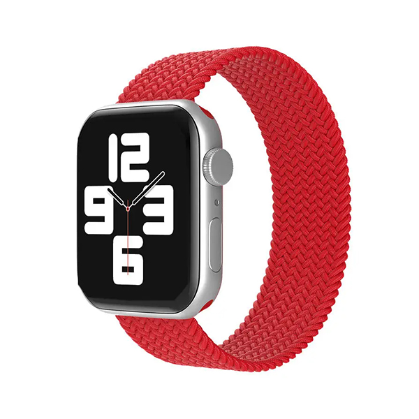 Каишка Braided Solo Loop за Apple Watch, 38/40, L /червена/