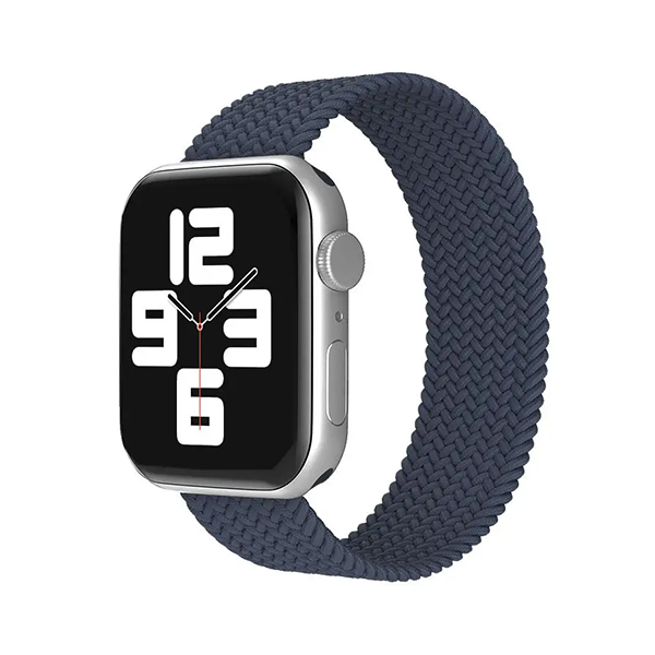 Каишка Braided Solo Loop за Apple Watch, 38/40, L /тъмно синя/