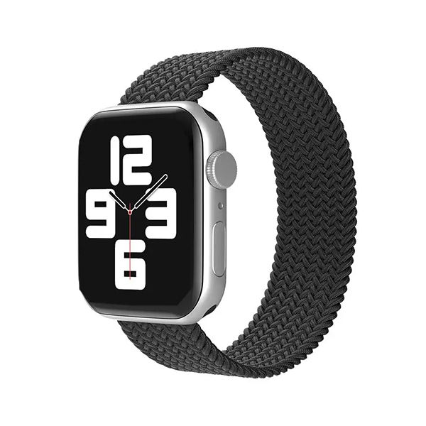 Каишка Braided Solo Loop за Apple Watch, 38/40, M /черна/