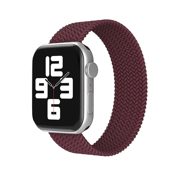 Каишка Braided Solo Loop за Apple Watch, 38/40, M /боровинка/