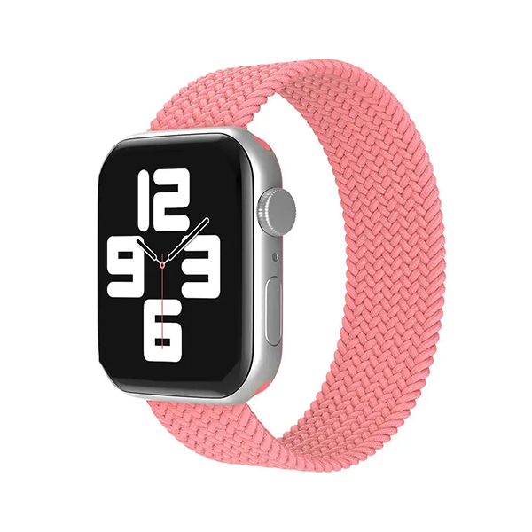 Каишка Braided Solo Loop за Apple Watch, 38/40, M /светло розова/